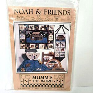 Vintage Mumm's the Word Quilt Pattern Noah & Friends Quilted Wall Hanging Ark An